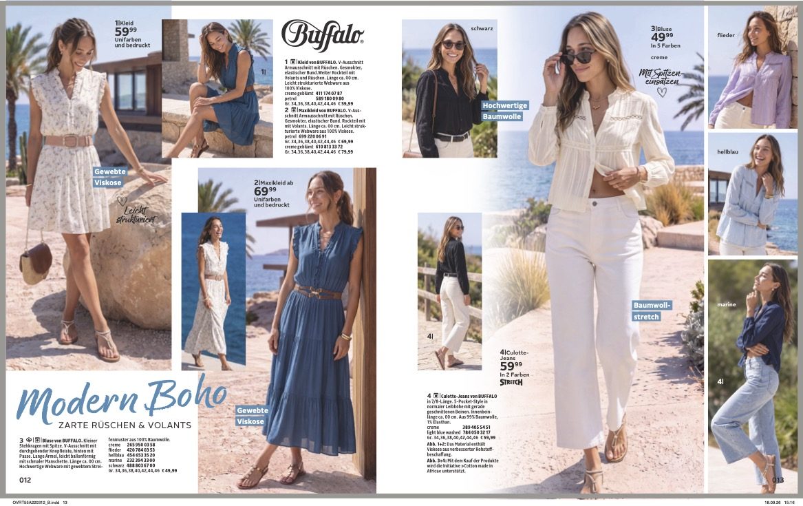Resort Campaign – Katalogseite, Hauptbild